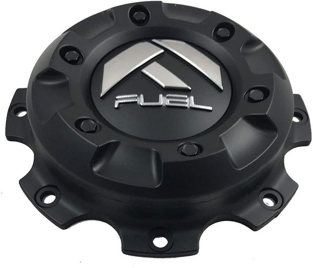 Fuel Dually Front Cap Matte Black with Black Rivets for 17/82