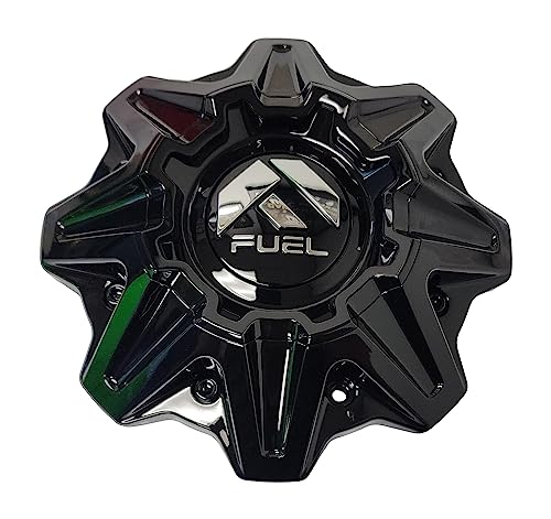 Fuel Chrome Hub Cap with Gloss Black Logo for 5x5.0