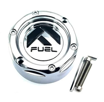 Fuel UTV Bolt-On Cap 1.3" Tall Chrome with Black