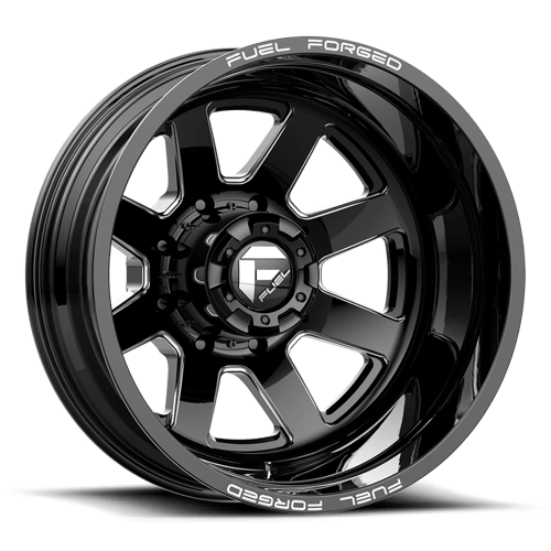 Fuel Mono 22x8 9 MATTE BLACK MILLED +-202mm