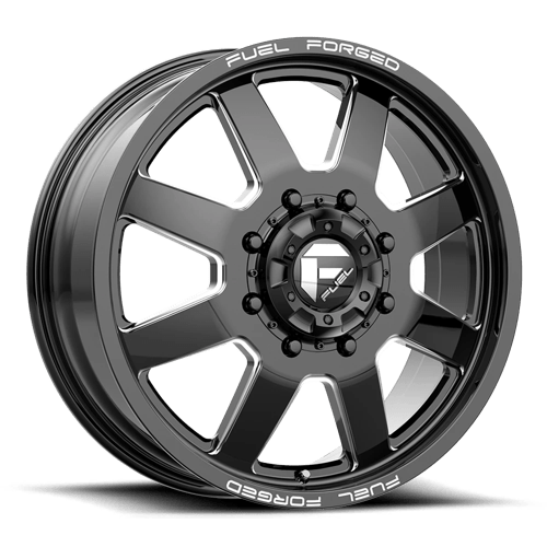 Fuel Mono 22x8 9 MATTE BLACK MILLED +105mm