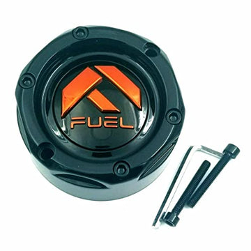 Fuel UTV Bolt-On Cap 1.3" Tall Gloss Black with Orange