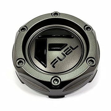 Fuel Gunmetal with Gloss Black Snap-In Hub Cap for 5x135 and 6x135