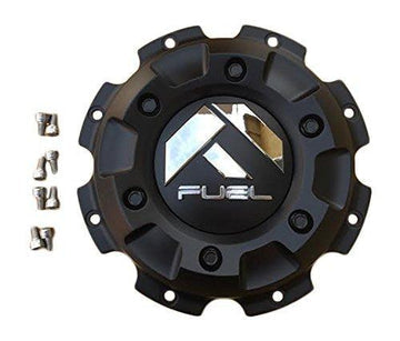 Fuel Dually Front Cap Matte Black with Black Rivets for 92/93
