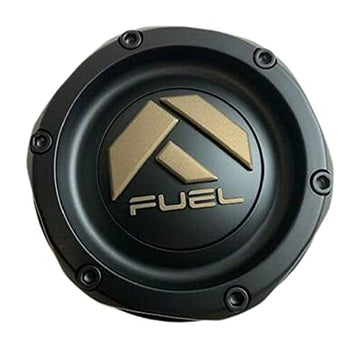 Fuel Matte Black with Bronze Tall Snap-In Cap for 8x170