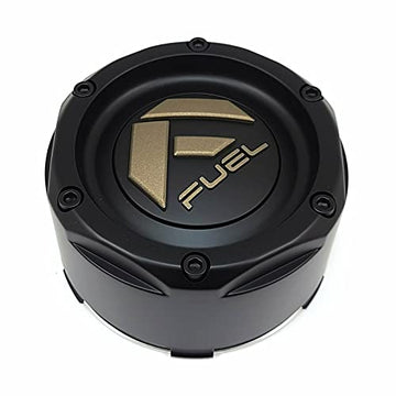 Fuel 5X4.5/5 Matte Black with Bronze Logo Hub Cap