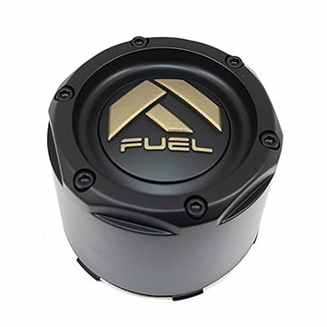 Fuel Matte Black Bolt-On Hub Cap with Bronze Logo for 5x5.0