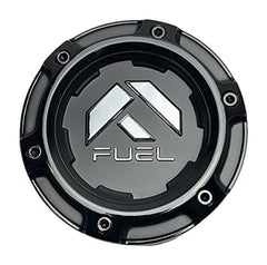 Fuel Gloss Black with Chrome Bolt-On Hub Cap for 5X150