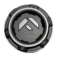 Fuel Snap-In Hub Cap Matte Black/Gunmetal for Large Bore (3.94")