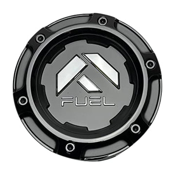 Fuel Matte Black with Gloss Black Bolt-On Hub Cap for 8X6.5/170 (2.51")