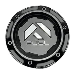 Fuel Matte Black with Gloss Black Bolt-On Hub Cap for 8X6.5/170 (2.51")