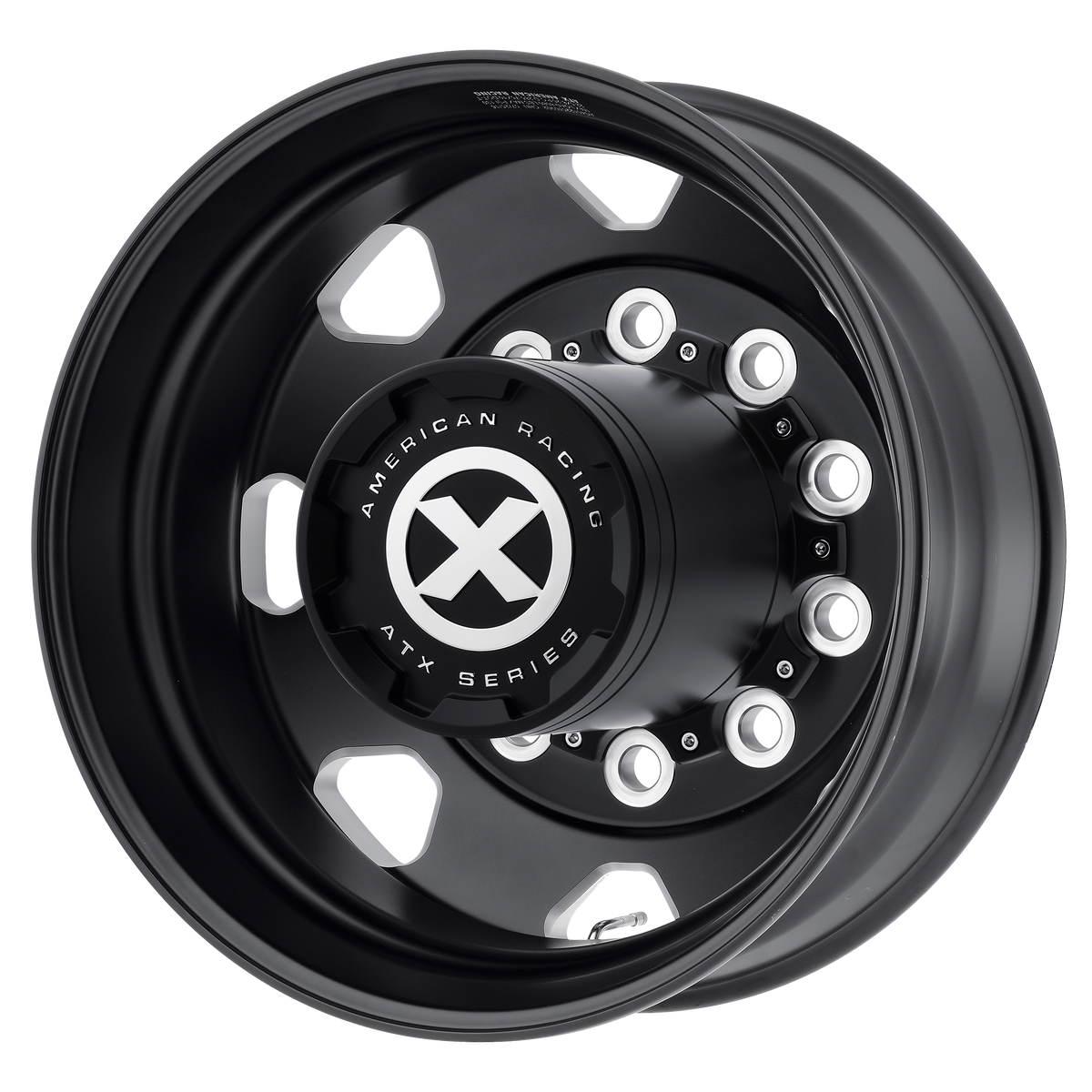 ATX 5x8 401 SATIN BLACK MILLED - REAR +-168mm