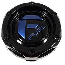Fuel Snap-In Cap 80.6 OD Gloss Black with Blue