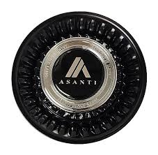 Asanti Viceroy Snap-In Cap (Matte Black/Gloss Black/Gloss Black/Chrome)
