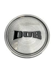 DUB 3.0" Tall Cap with Gloss Brushed Dark Tint/Gloss Black Logo