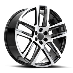 O.E. Revolution 22x9 C-32 Gloss Black & Machined +31mm