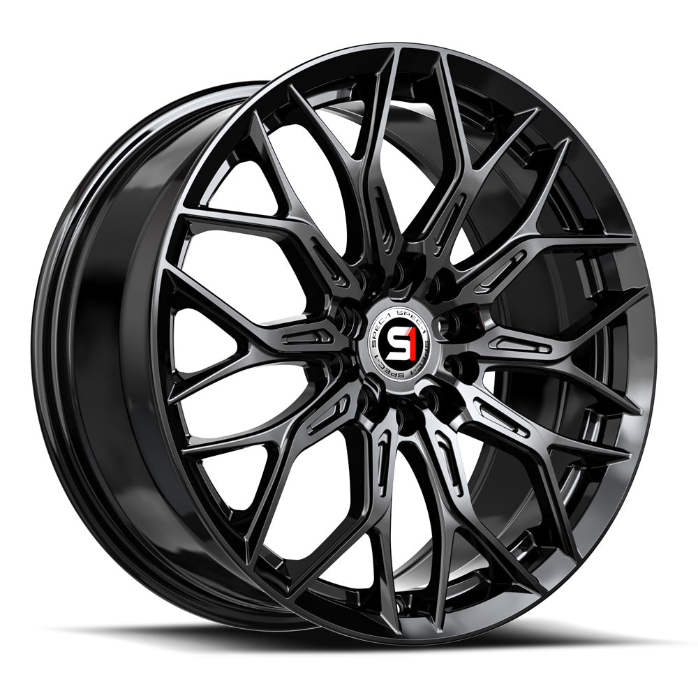 Spec-1 17x7.5 SP-57 Gloss Black +42mm