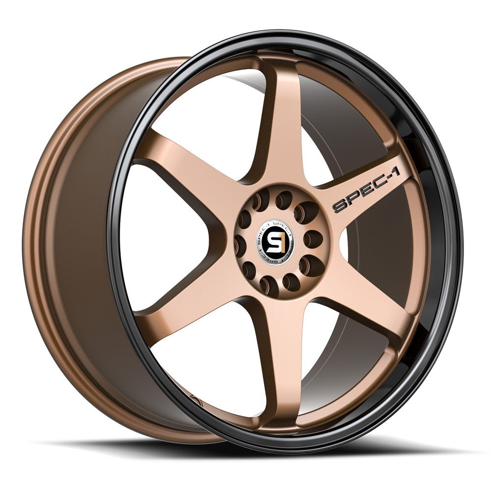 Spec-1 17x8 SPT-33 Matte Bronze & Black Lip +38mm