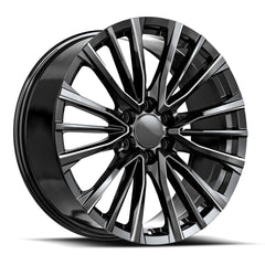 O.E. Revolution 22x9 CAD-36 Gloss Black & Milled +31mm