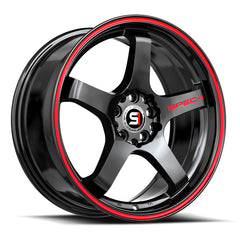 Spec-1 18x8.5 SPT-31 Gloss Black & Red Line +38mm