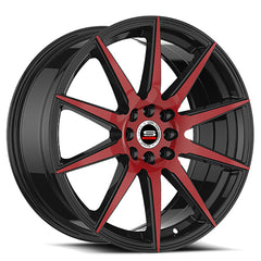 Spec-1 20x8.5 SP-51 Gloss Black & Red Machined +38mm