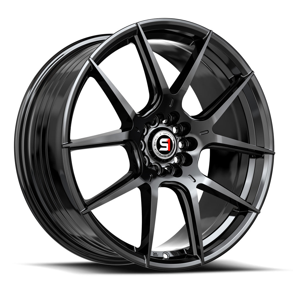 Spec-1 18x8 SP-71 Gloss Black +38mm