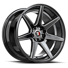 Spec-1 18x8 SP-73 Gloss Black Milled & Undercut +38mm