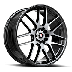 Spec-1 18x10 SP-65 Gloss Black & Machined +42mm