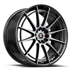 Spec-1 17x8 SP-64 Gloss Black & Machined +42mm