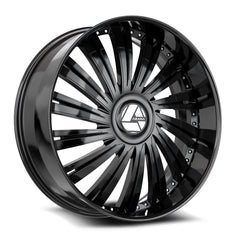 Azara 20x8.5 AZX-102 Gloss Black +35mm