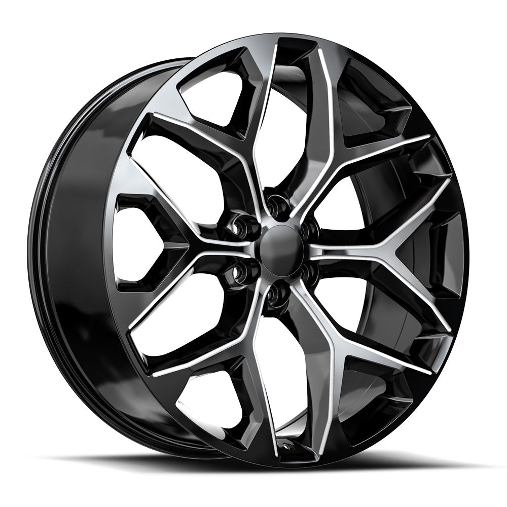 O.E. Revolution 26x10 G-09 Gloss Black & Milled +24mm