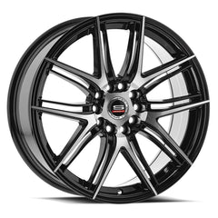 Spec-1 17x7.5 SP-56 Gloss Black & Machined +42mm