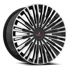 Cavallo 22x8.5 CLV-48 Gloss Black & Machined +38mm