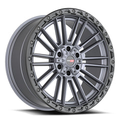 Vortek 22x10 VRT-604 Matte Titanium With Black Bead Ring -18mm