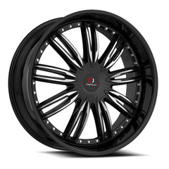 Cavallo 22x9.5 CLV-54 Gloss Black & Machined +15mm