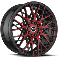 Spec-1 20x8.5 SP-53 Gloss Black & Red Machined +38mm