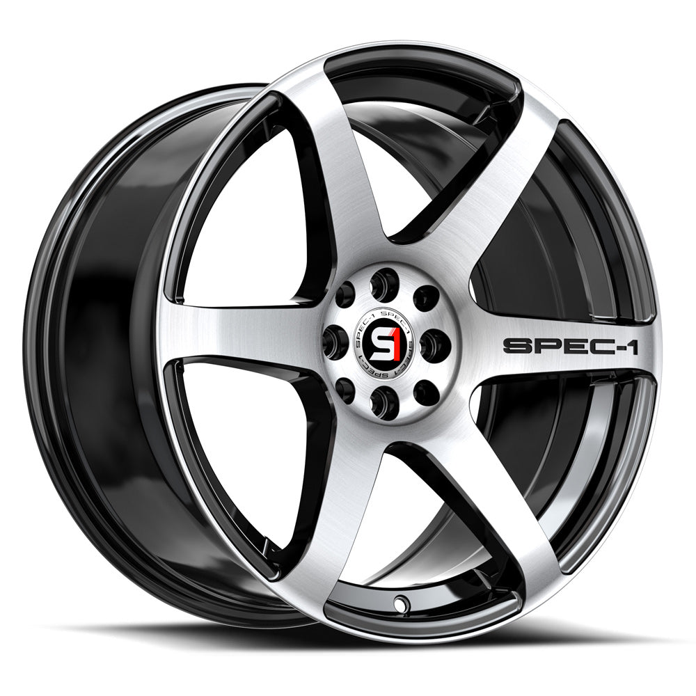 Spec-1 18x9 SPT-32 Gloss Black & Machined +38mm