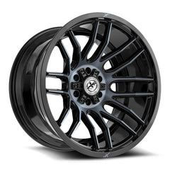 XF Off-Road 20x9 XF-232 Gloss Black & Machined Titanium Double Dark Tint +0mm