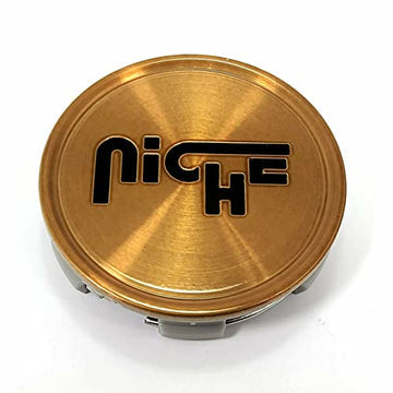 Niche 2.95" Bronze Brushed with Black Logo Flat Cap