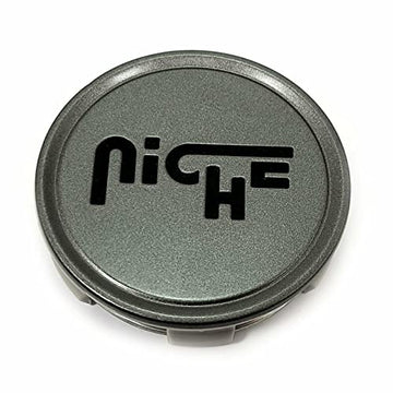 Niche 2.95" Gloss Gunmetal with Black Logo Flat Cap