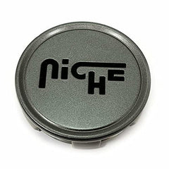 Niche 2.95" Gloss Gunmetal with Black Logo Flat Cap