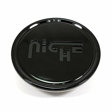 Niche 2.94" Flat Hub Cap - Gloss Black with Matte Logo