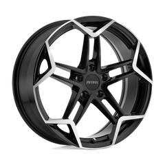Petrol 17x8 P1A GLOSS BLACK W/ MACHINED CUT FACE +40mm