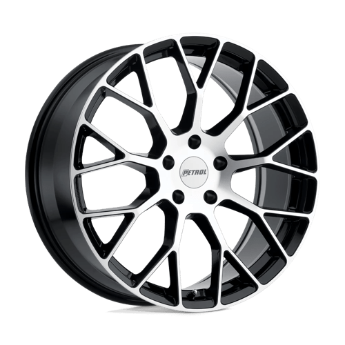 Petrol 19x8 P2B GLOSS BLACK W/ MACHINED FACE +40mm