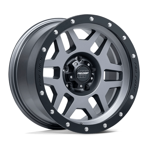 Pro Comp Alloys 17x9 41 MATTE GRAPHITE W/ BLACK LIP +-6mm
