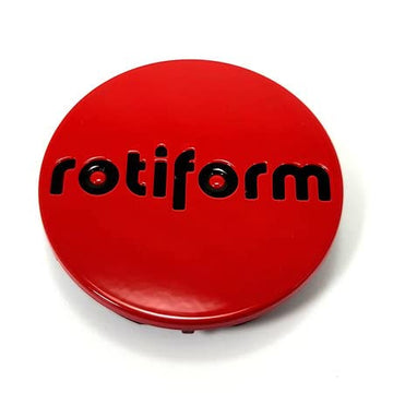 Rotiform Gloss Red Snap-In Hub Cap 3.01"
