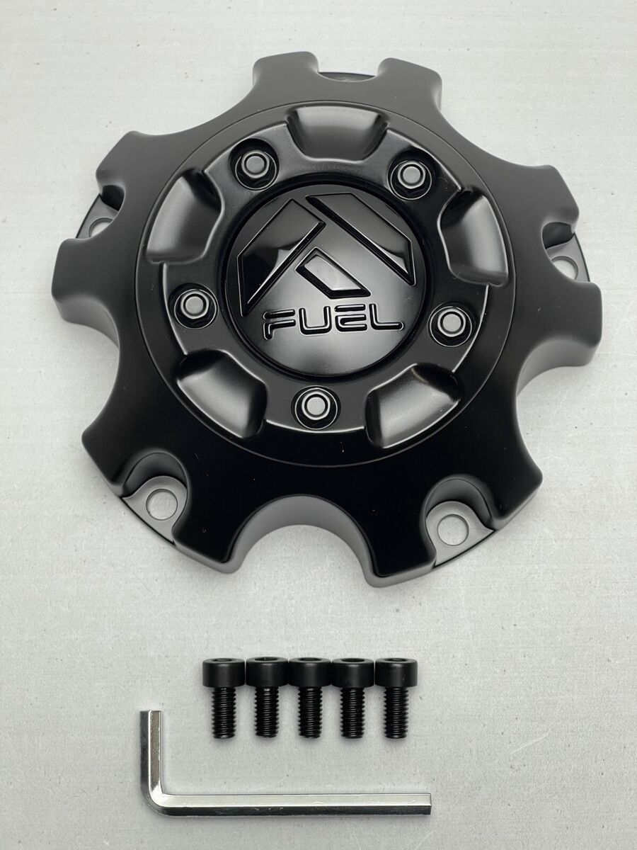 Fuel Bolt-On Hub Cap Matte Black with Gloss Black 5X5.0