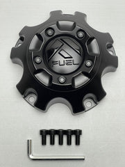 Fuel Bolt-On Hub Cap Matte Black with Gloss Black 5X5.0