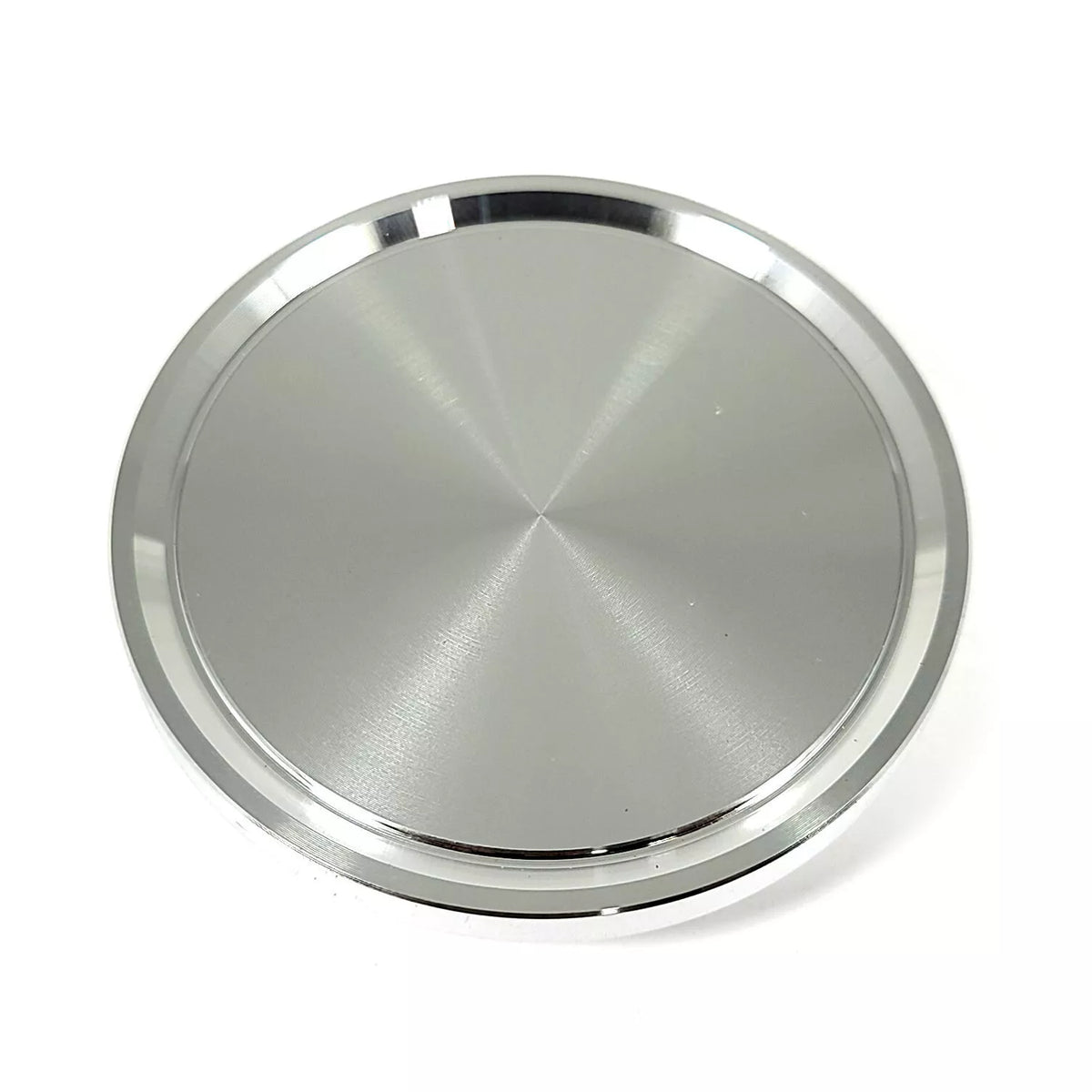 Flat Plain Aluminum O-Ring Hub Cap for Porsche