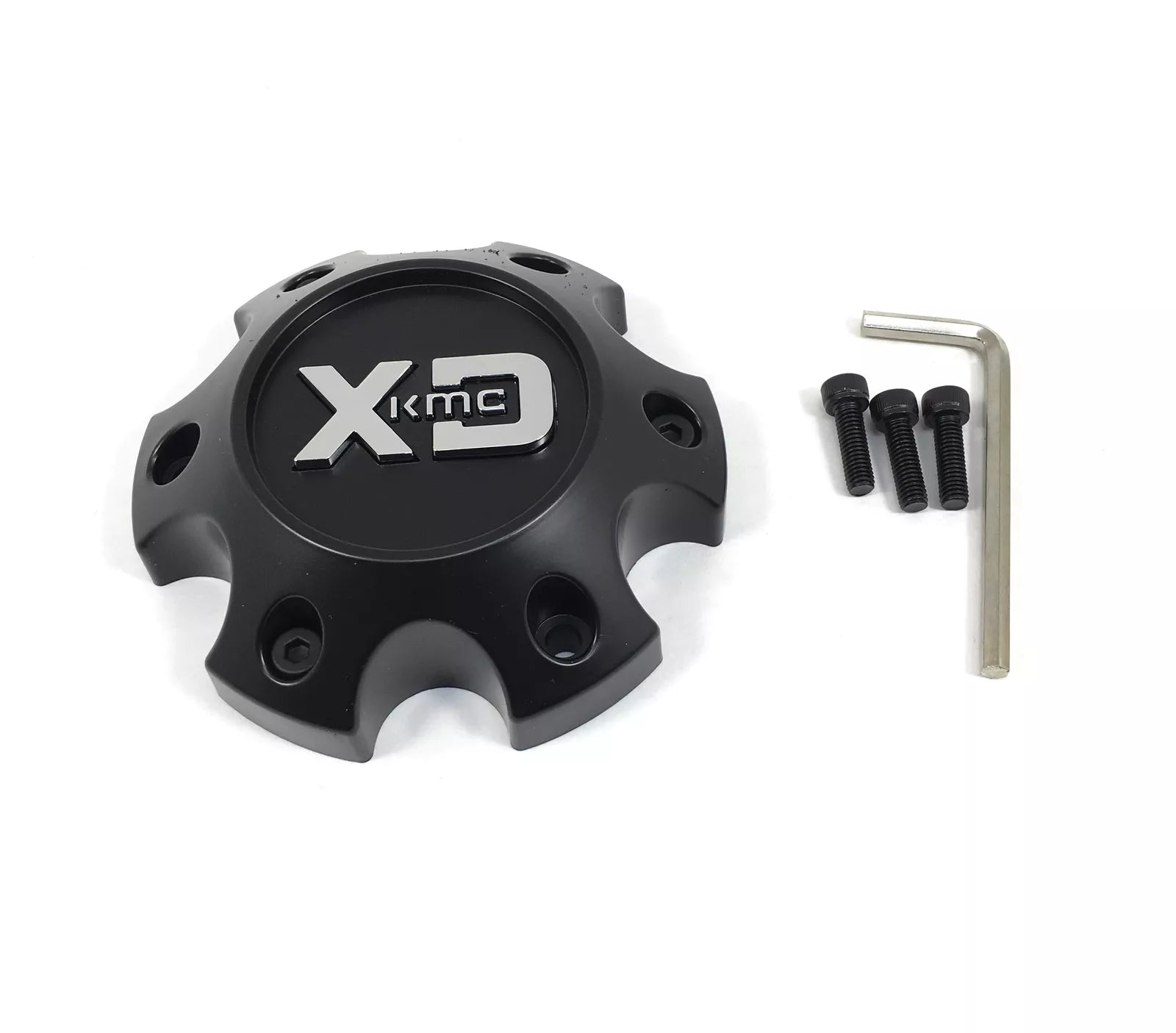 XDS Satin Black 1PC Small 5 LUG Center Cap for XDS CAP 6X4.5/120 SATIN BLACK (NEW LOGO)